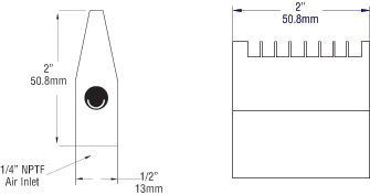 强力型38150/30150楔型气刀