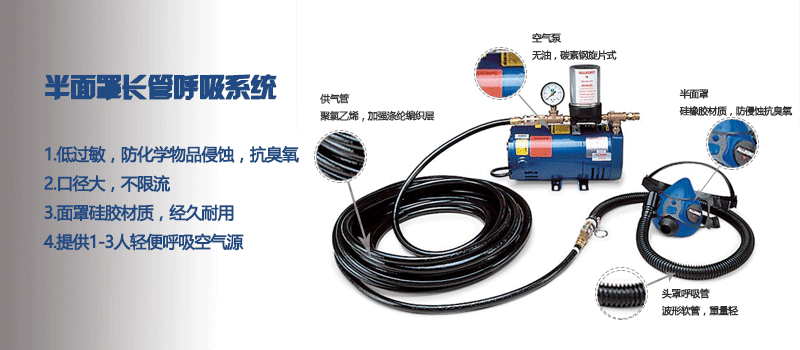 半面罩长管呼吸系统